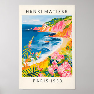 Stranddecoratie, zeefdruk in het Henri Matisse Pos Poster