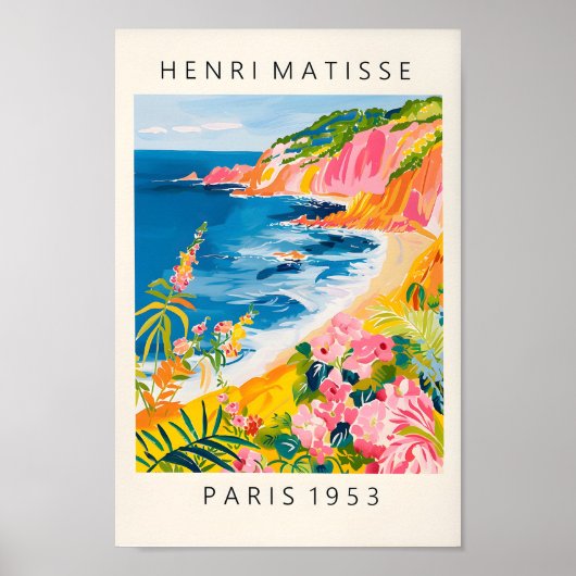Stranddecoratie, zeefdruk in het Henri Matisse Pos Poster (Voorkant)