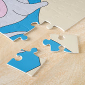 Stranddieren grote puzzelstukken puzzel (Zijkant)