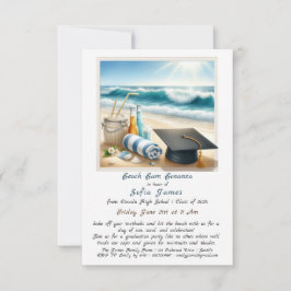 Stranddiploma-uitnodiging Kaart