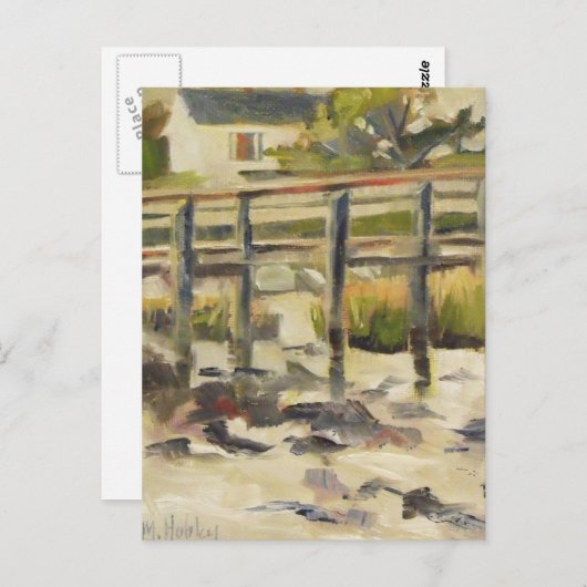 Stranddok bij het moeras briefkaart (Voorkant / Achterkant)