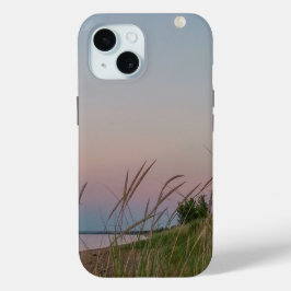 Strandduinen Avondhemel Volle Maan iPhone 15 Case