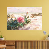 *~* Strandduinen Rozen TV2 Stretched Canvas Print (Insitu (Woonkamer))