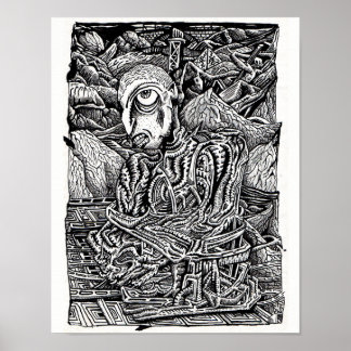 Stranded, door Brian Benson Poster