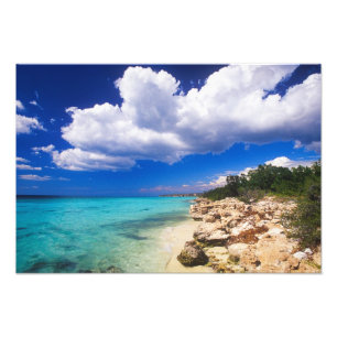 Stranden, Barahona, Dominicaanse Republiek, Foto Afdruk