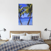 Stranden bij Negril, Jamaica 2 Canvas Afdruk (Insitu (Slaapkamer))