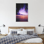 Stranden bij Negril, Jamaica 3 Canvas Afdruk (Insitu (Slaapkamer))