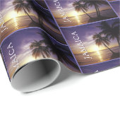 Stranden bij Negril Jamaica Cadeaupapier (Rol Hoek)