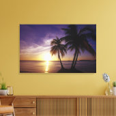 Stranden bij Negril, Jamaica Canvas Afdruk (Insitu (Woonkamer))
