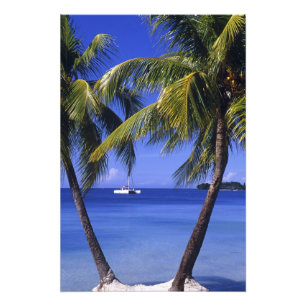 Stranden bij Negril, Jamaica Foto Afdruk