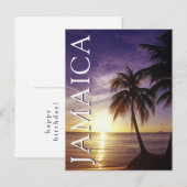 Stranden bij Negril Jamaica | Gefeliciteerd Briefkaart (Voorkant / Achterkant)