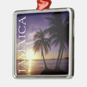 Stranden bij Negril Jamaica Metalen Ornament (Links)