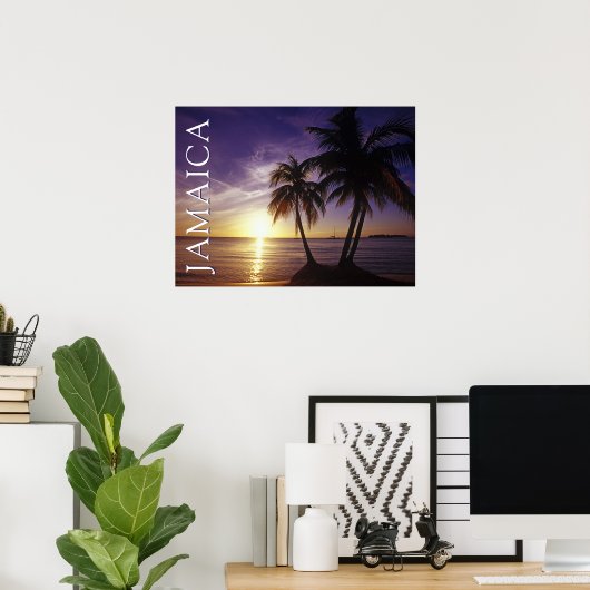 Stranden bij Negril Jamaica Poster (Thuiskantoor)