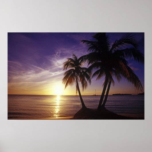 Stranden bij Negril, Jamaica Poster (Voorkant)