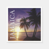 Stranden bij Negril Jamaica Servet (Voorkant)