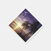 Stranden bij Negril Jamaica Servet (Hoek)