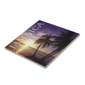 Stranden bij Negril Jamaica Tegeltje (Zijkant)