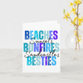 Stranden Bonfires Besties Kaart (Gele Bloem)