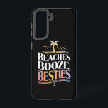 Stranden Booze & Besties Kokosnoot Zomer Samsung Galaxy Hoesje<br><div class="desc">Stranden Booze & Besties Kokosnoot Boom Zomervakantie</div>
