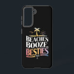 Stranden Booze & Besties Kokosnoot Zomer Samsung Galaxy Hoesje<br><div class="desc">Stranden Booze & Besties Kokosnoot Boom Zomervakantie</div>