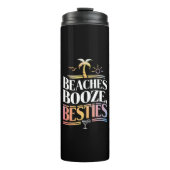Stranden Booze & Besties Kokosnoot Zomer Thermosbeker (Voorkant)