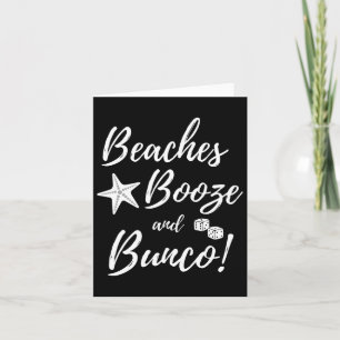 Stranden Booze en Bunco Dice Summer Kaart