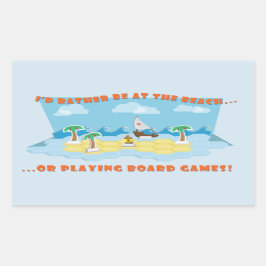 Stranden & bordspellen Stickers