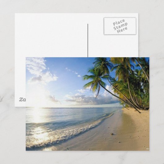 stranden briefkaart (Voorkant / Achterkant)