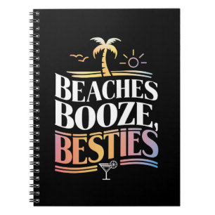 Stranden Drank & Beste Vriendinnen Kokospalm Zomer Notitieboek