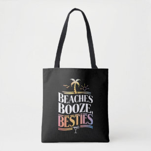Stranden Drank & Beste Vriendinnen Kokospalm Zomer Tote Bag