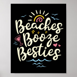 Stranden Drank Beste Vriendinnen Zomer Beste Vrien Poster