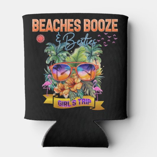 Stranden, drank, en beste groepsmatching blikjeskoeler (Achterkant)