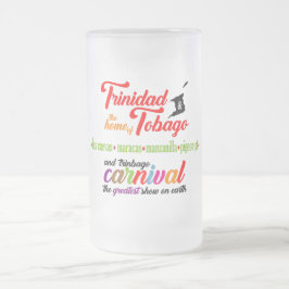 Stranden Geliefd Tijdens Carnaval in Trinidad en T Matglas Bierpul