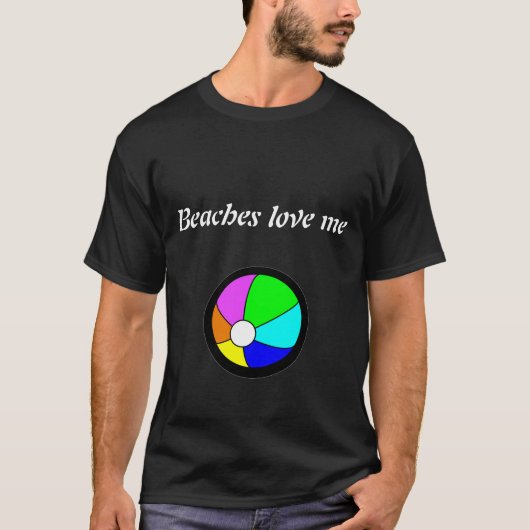 Stranden houden van mij t-shirt (Voorkant)