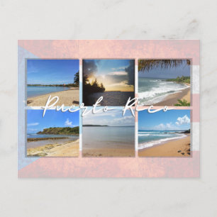 Stranden in Puerto Rico Briefkaart