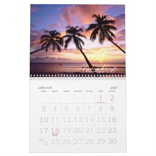 Stranden Kalender (Jan 2027)