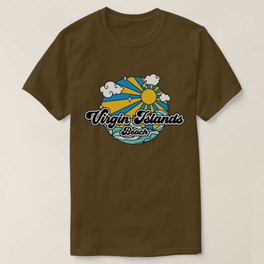 Stranden Maagdeneilanden Strand T-shirt (Design voorkant)