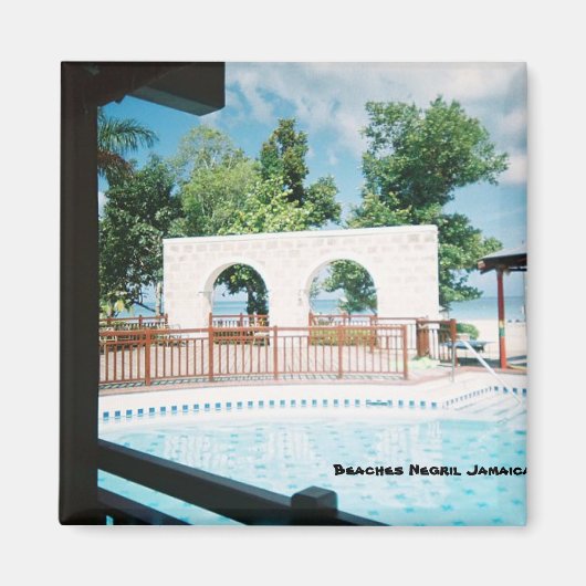 Stranden Negril Jamaica Magneet (Voorkant)