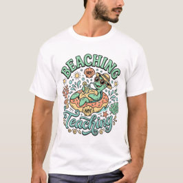 Stranden Niet Lesgeven | Cute Sea Turtle Summer Br T-shirt