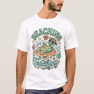 Stranden Niet Lesgeven Cute Sea Turtle Summer Br T-shirt