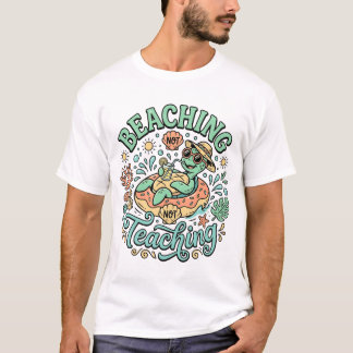 Stranden Niet Lesgeven | Cute Sea Turtle Summer Br T-shirt