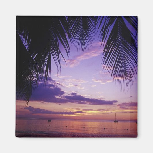 stranden op Negril, Jamaica 2 Magneet (Voorkant)