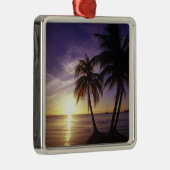 stranden op Negril, Jamaica 3 Metalen Ornament (Rechts)