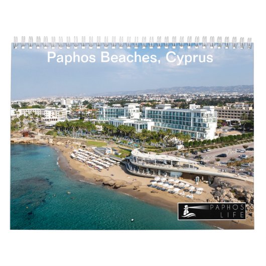 Stranden, Paphos Cyprus door PaphosLife Kalender (Hoes)