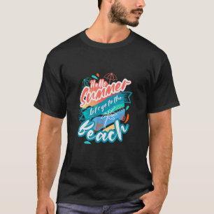 Stranden Retro Beach Vakantie Zomer Quote 6 T-shirt