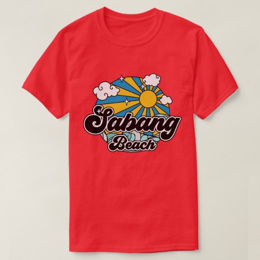 Stranden Sabang Beach T-shirt (Design voorkant)