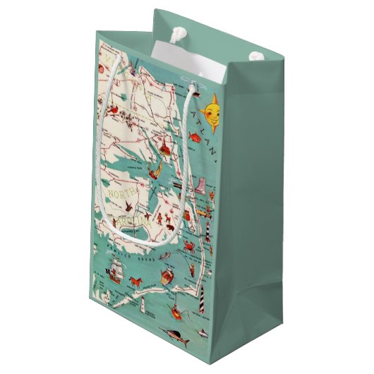 Stranden van de Outer Banks Klein Cadeauzakje (Achterkant Gekanteld)