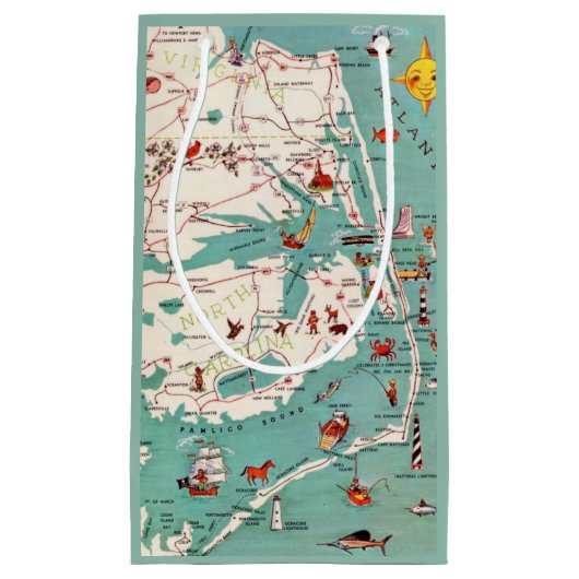 Stranden van de Outer Banks Klein Cadeauzakje (Voorkant)