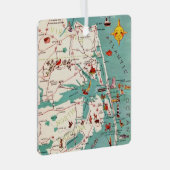 Stranden van de Outer Banks Metalen Ornament (Voorkant Rechts)