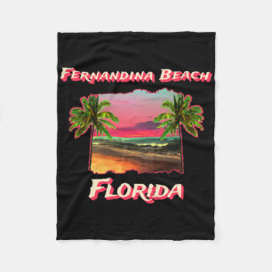 stranden van Fernandina Beach Florida Fleece Deken